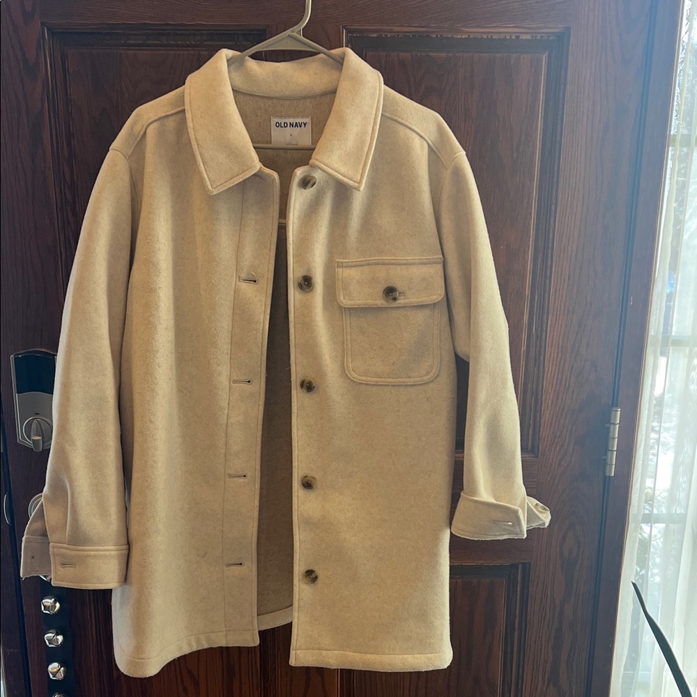 Old Navy Beige Shirt Jacket